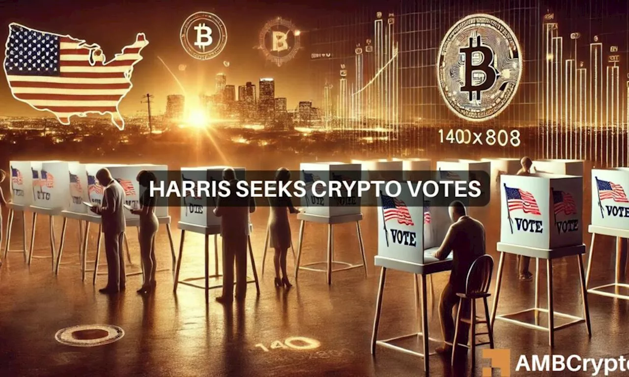 Harris aide hints at crypto support as Trump takes 7-point lead in polls