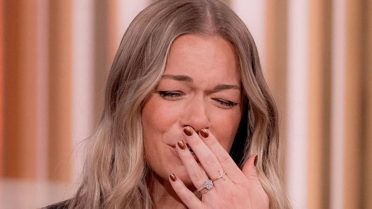 LeAnn Rimes is left gagging as she tries traditional British foods