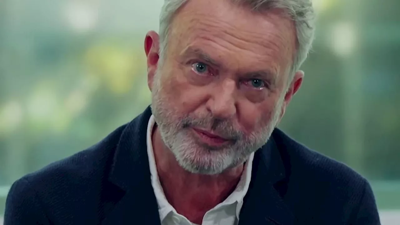 Sam Neill breaks down in tears over simple question in interview