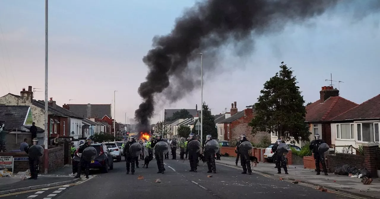 Eight men police want to speak to after Merseyside riots