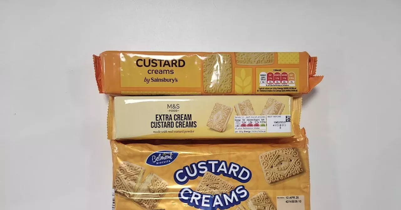 We tried cheap custard creams from Aldi, M&S, Sainsbury's and Tesco and one packet left no crumbs