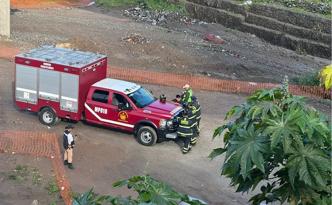 Encuentran cuerpo en canal de aguas negras dentro de obras del tren Interurbano México-Toluca