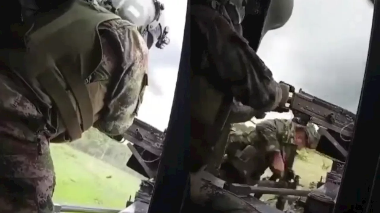 Helicóptero del Ejército fue atacado por disidencias Farc en Cauca