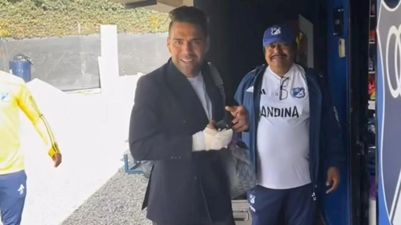 'Falcao vino muy guapo hoy': la reacción viral de un compañero de Millonarios, video