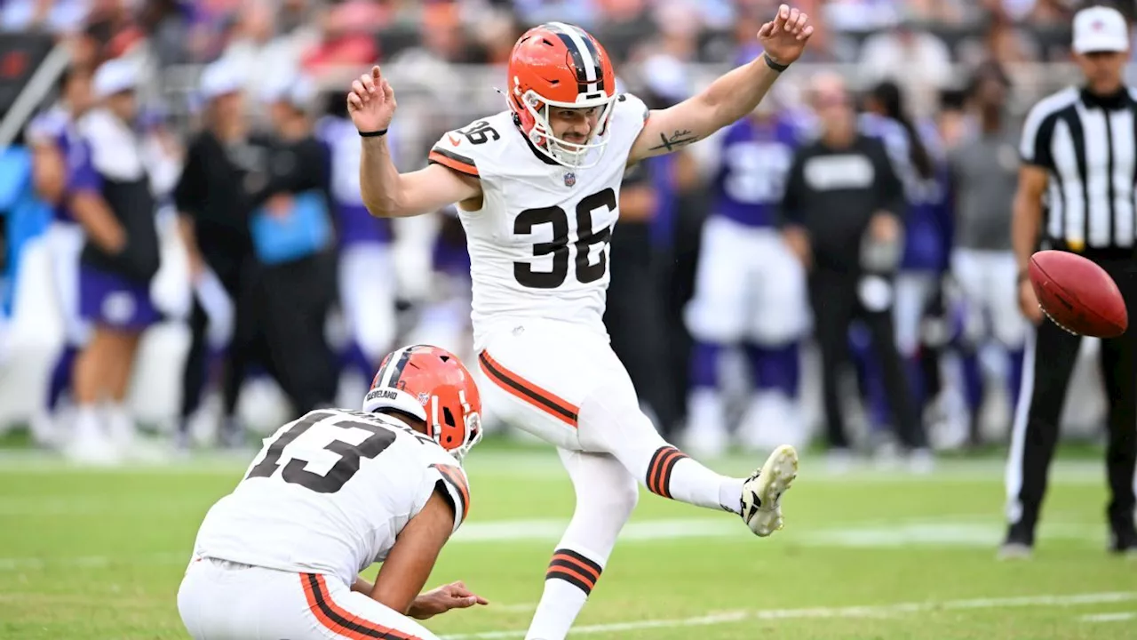 Browns trade kicker Cade York to Commanders