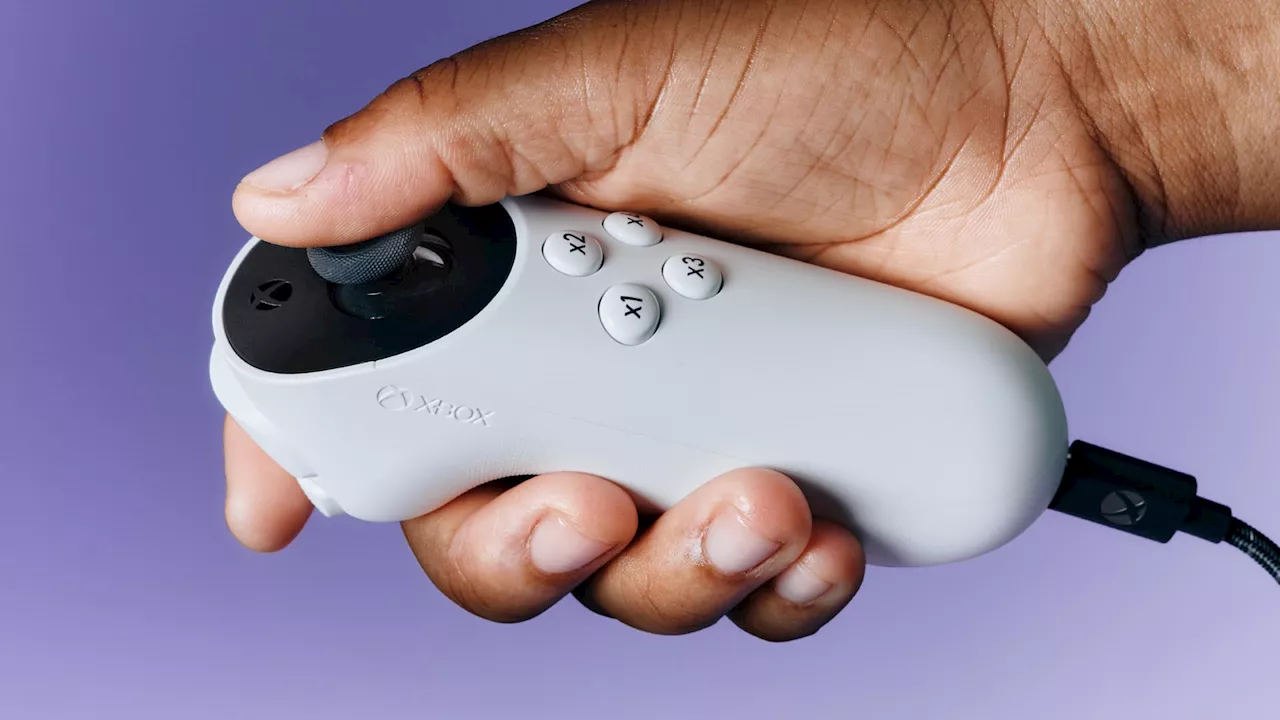 Microsoft presenterar Xbox Adaptive Joystick. Enhandskontroll för funktionshindrade.