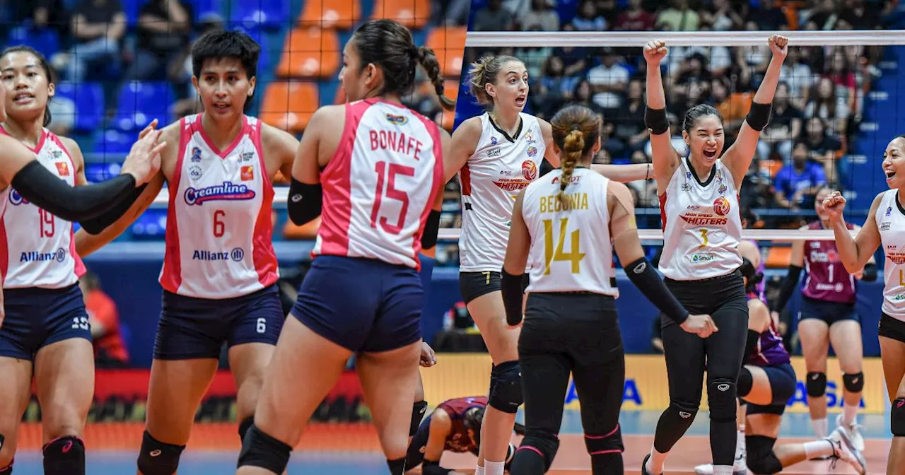 PVL QF duels set as Creamline clinches no. 3, PLDT ousts Choco Mucho