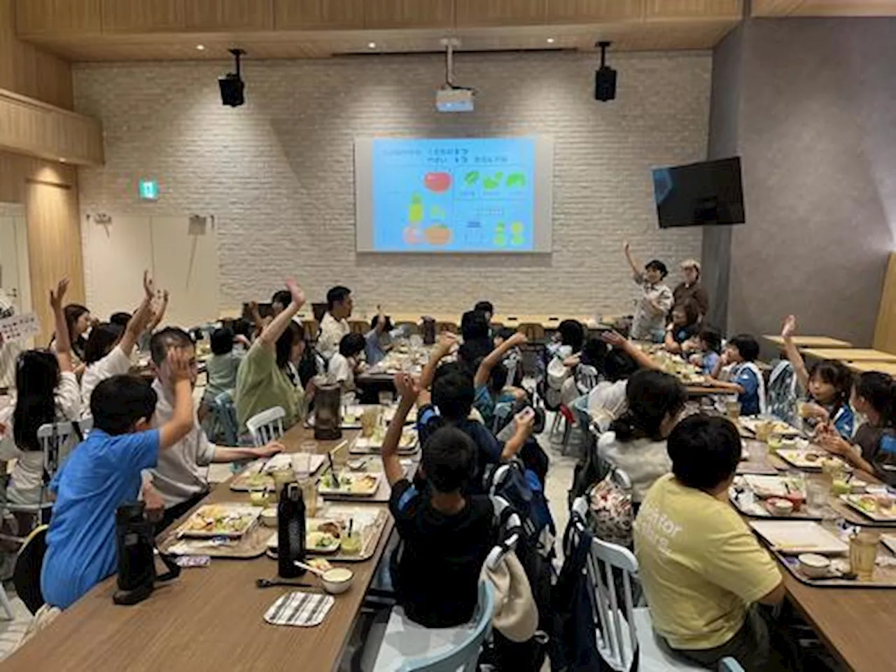 【日本ハム】北広島市内の小学生がＦビレッジ社内食堂で昼食 選手も使う食堂に「感動しました」