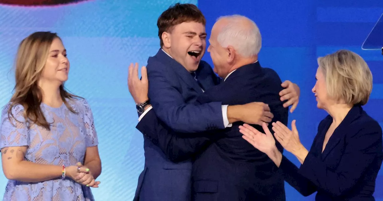 Tim And Gus Walz Deliver Emotional Performance At Democratic Convention