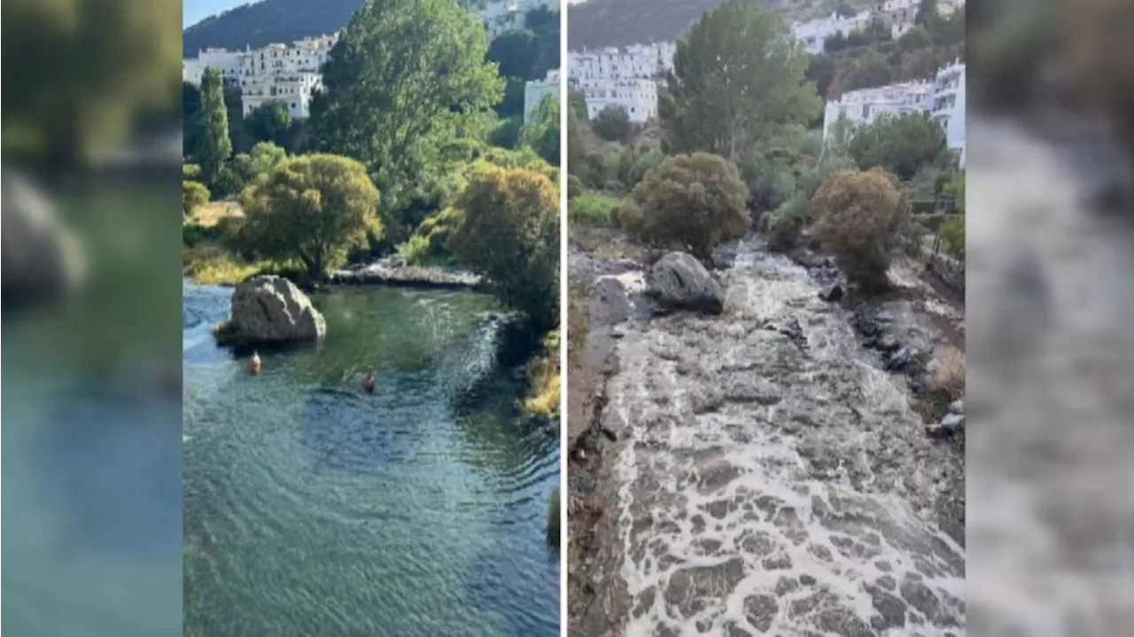 El aviso de un pastor salva la vida a los bañistas en la riada en Granada