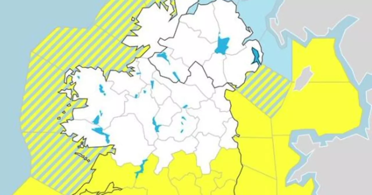 Ireland weather warning: Status yellow wind alert issued for 11 counties