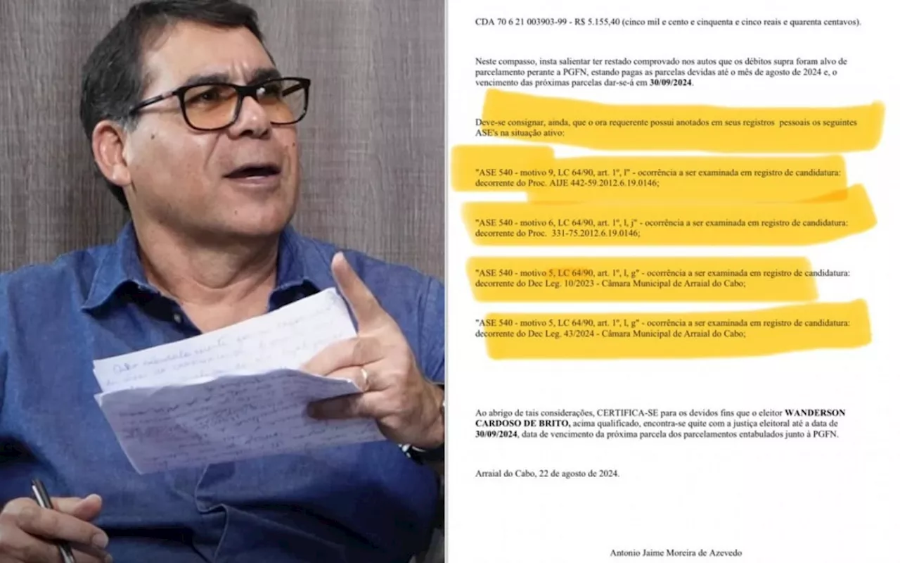 Andinho (União) consegue certidão, mas continua pendente na justiça eleitoral