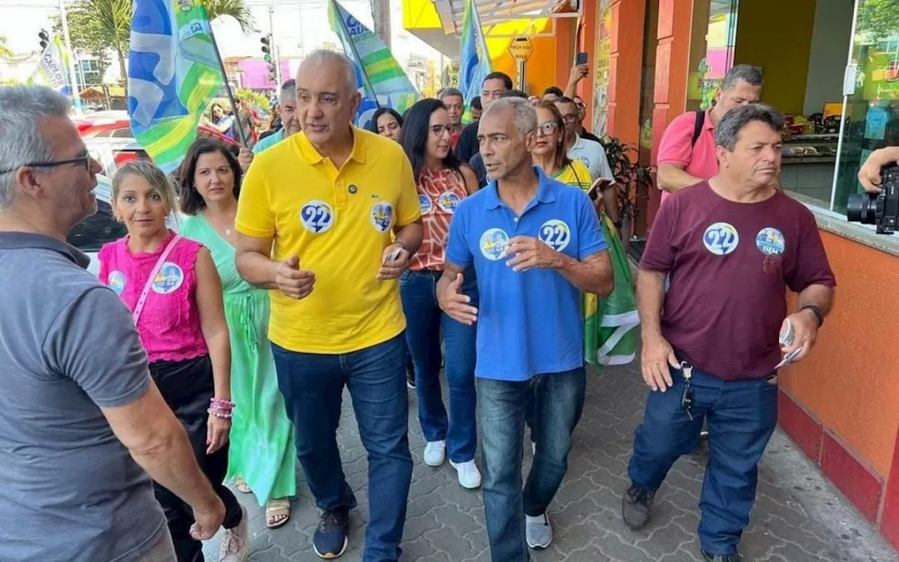 Romário visita Rio das Ostras e declara apoio a Carlos Augusto, em caminhada política