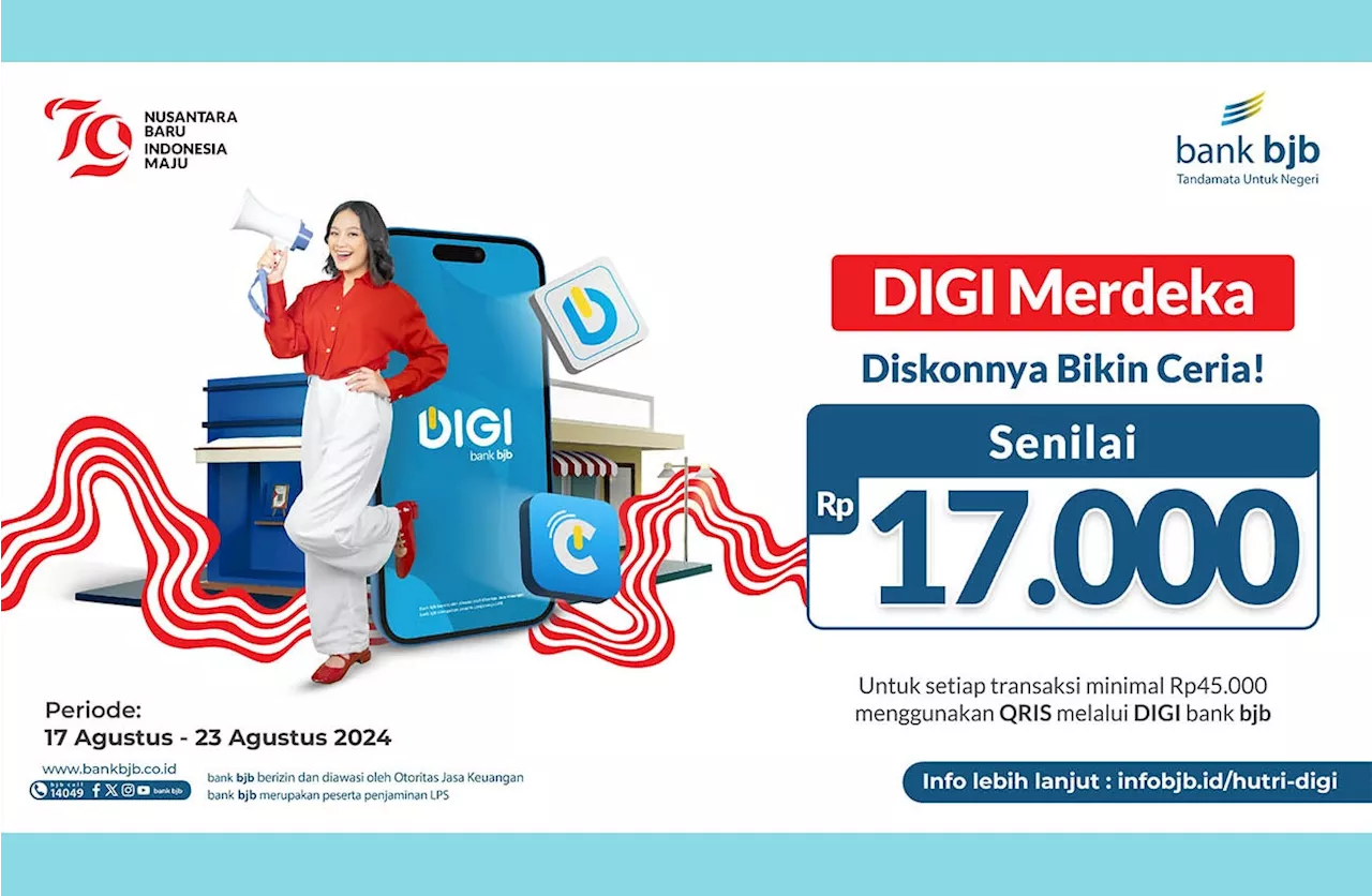 Peringati HUT ke-79, bank bjb Beri Diskon untuk Pengguna DIGI