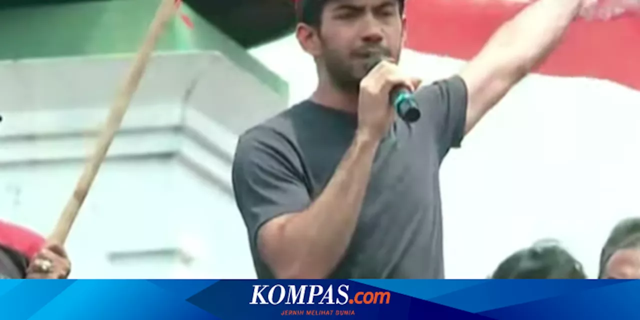 Usai Orasi di Depan Gedung DPR RI, Reza Rahadian Lanjut Ikut Aksi Kamisan Depan Istana Negara