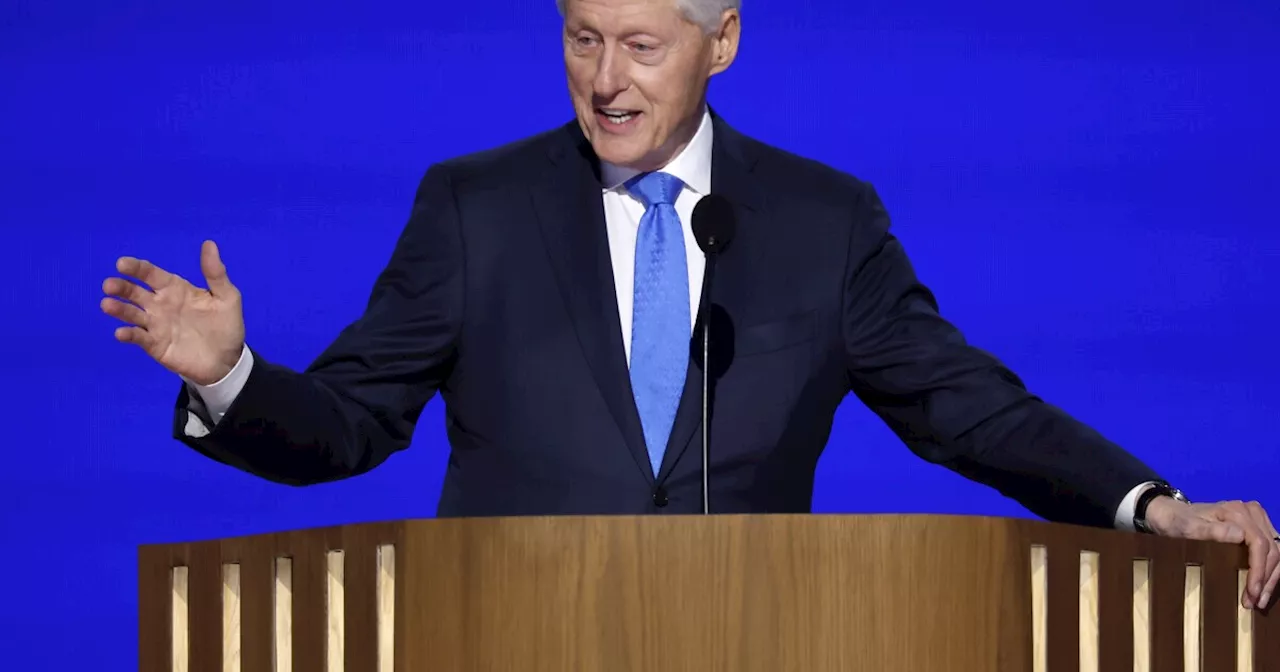 WATCH: Former President Bill Clinton rallies the crowd around 'clear choice' in November