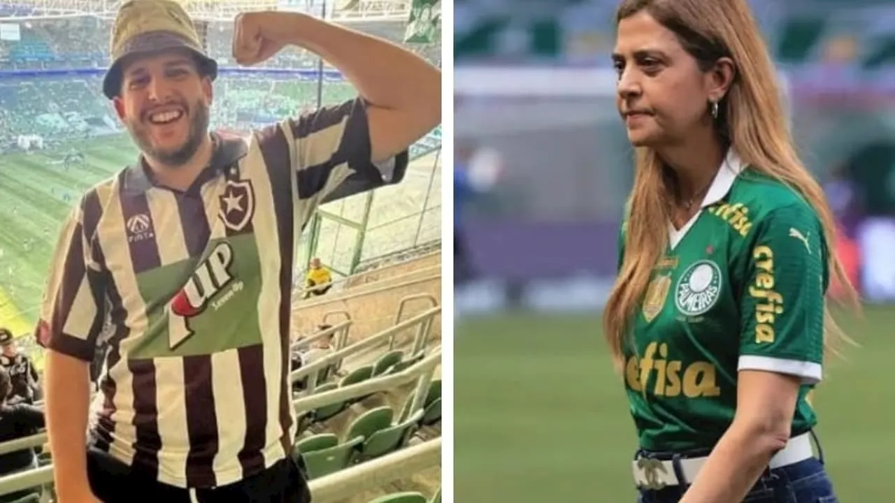 Pedro Certezas rebate Leila Pereira em Palmeiras x Botafogo: ‘Vive em mundo paralelo’