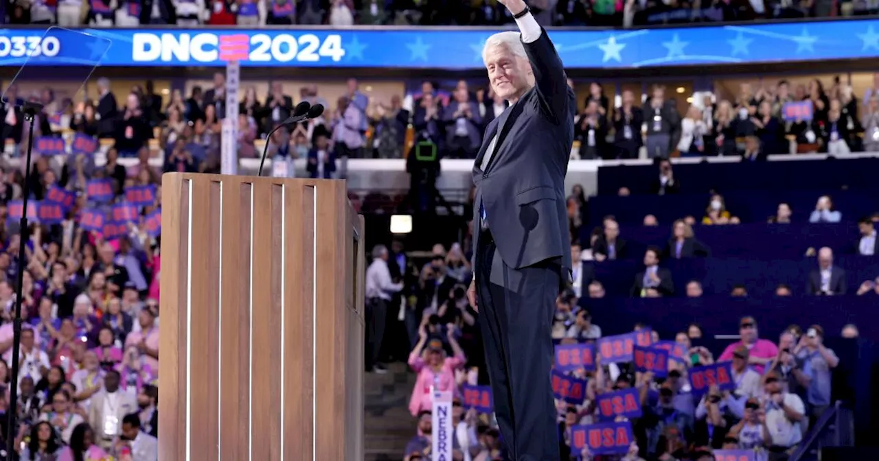 Democratic elder and former President Clinton, the man from Hope, calls for a president of 'joy'