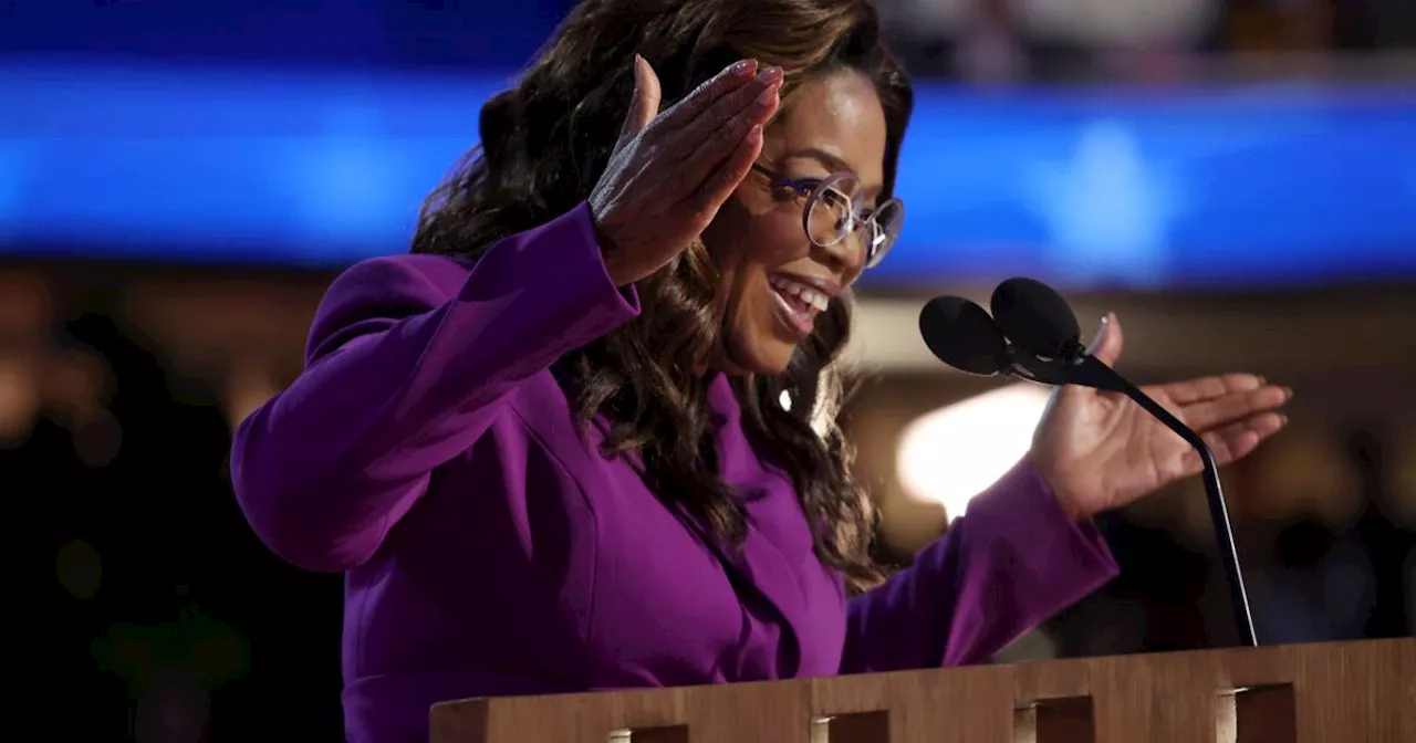 Oprah Winfrey steps up for Kamala Harris at the DNC