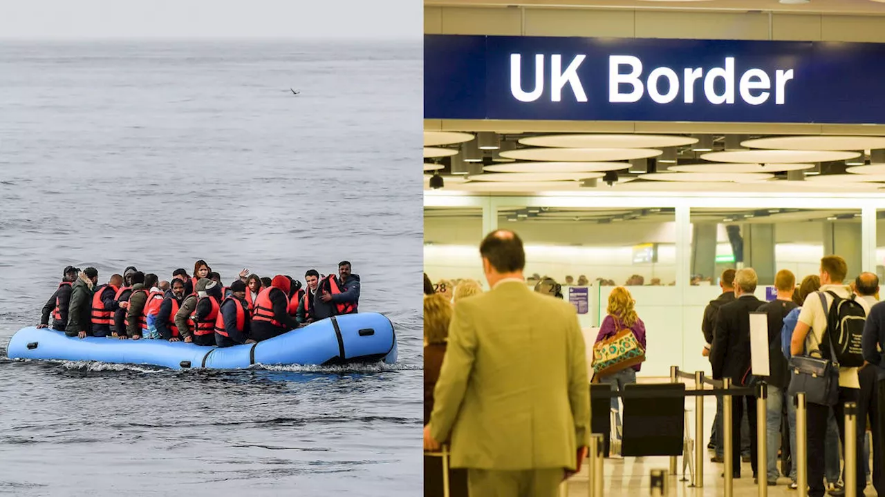 Number of immigrants granted asylum at record high as annual small boat crossings fall, figures show