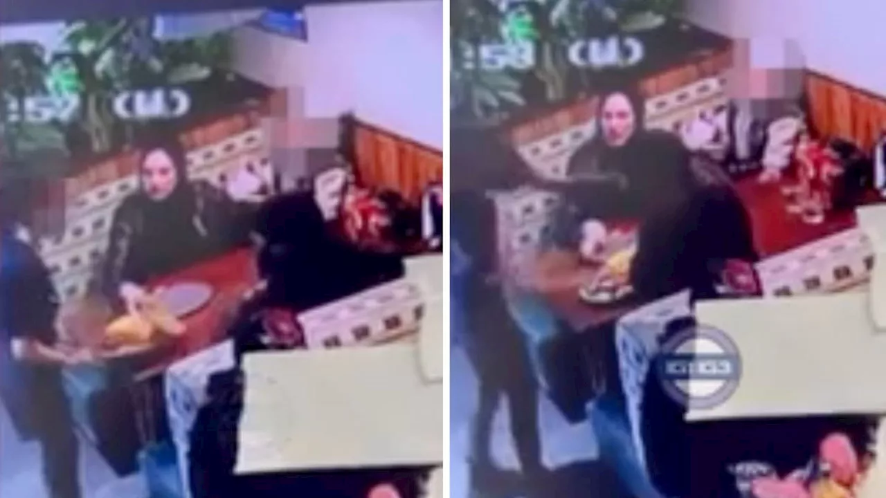 Shocking moment man slaps Nando's employee with plate in 'unprovoked' assault