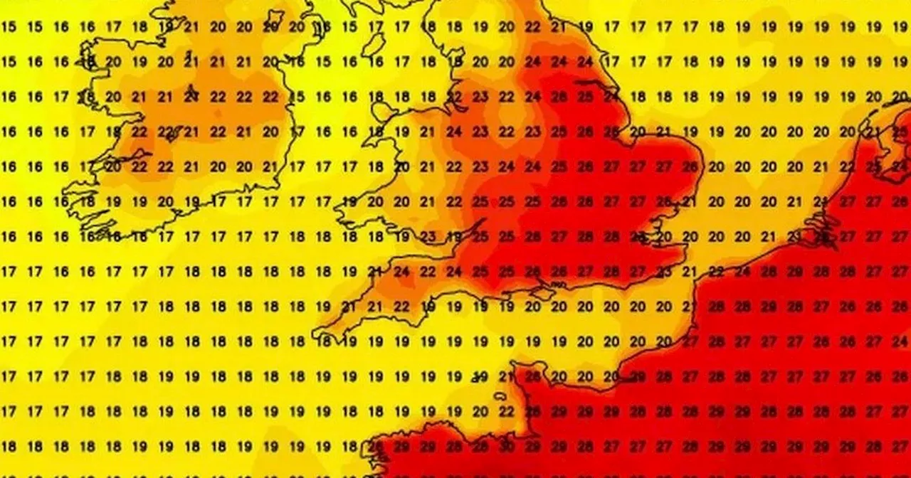 Exact date 40C Iberian blast to hit UK as new heatwave maps turn black