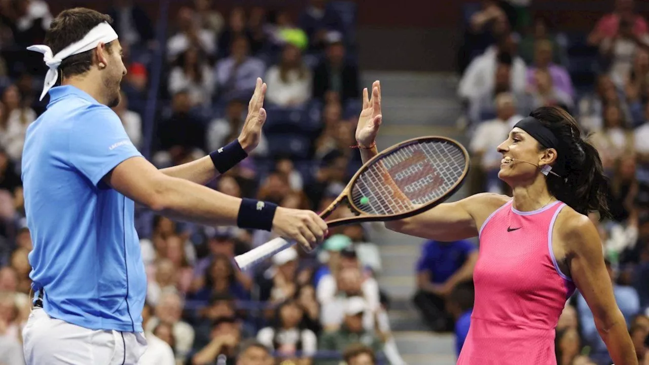 Del Potro y Gabriela Sabatini ganaron su amistoso en el US Open 2024: los mejores puntos