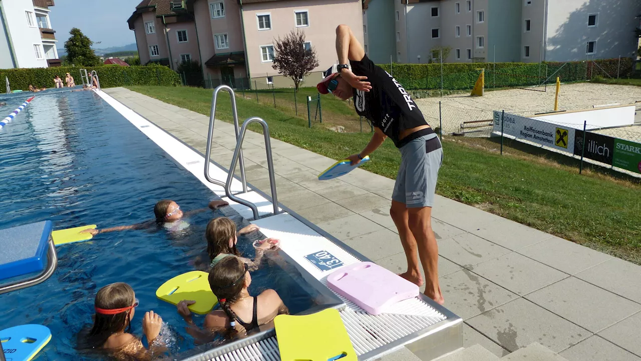 Schwimmkurs in Aschbach: „Kinder sollen gut schwimmen können“