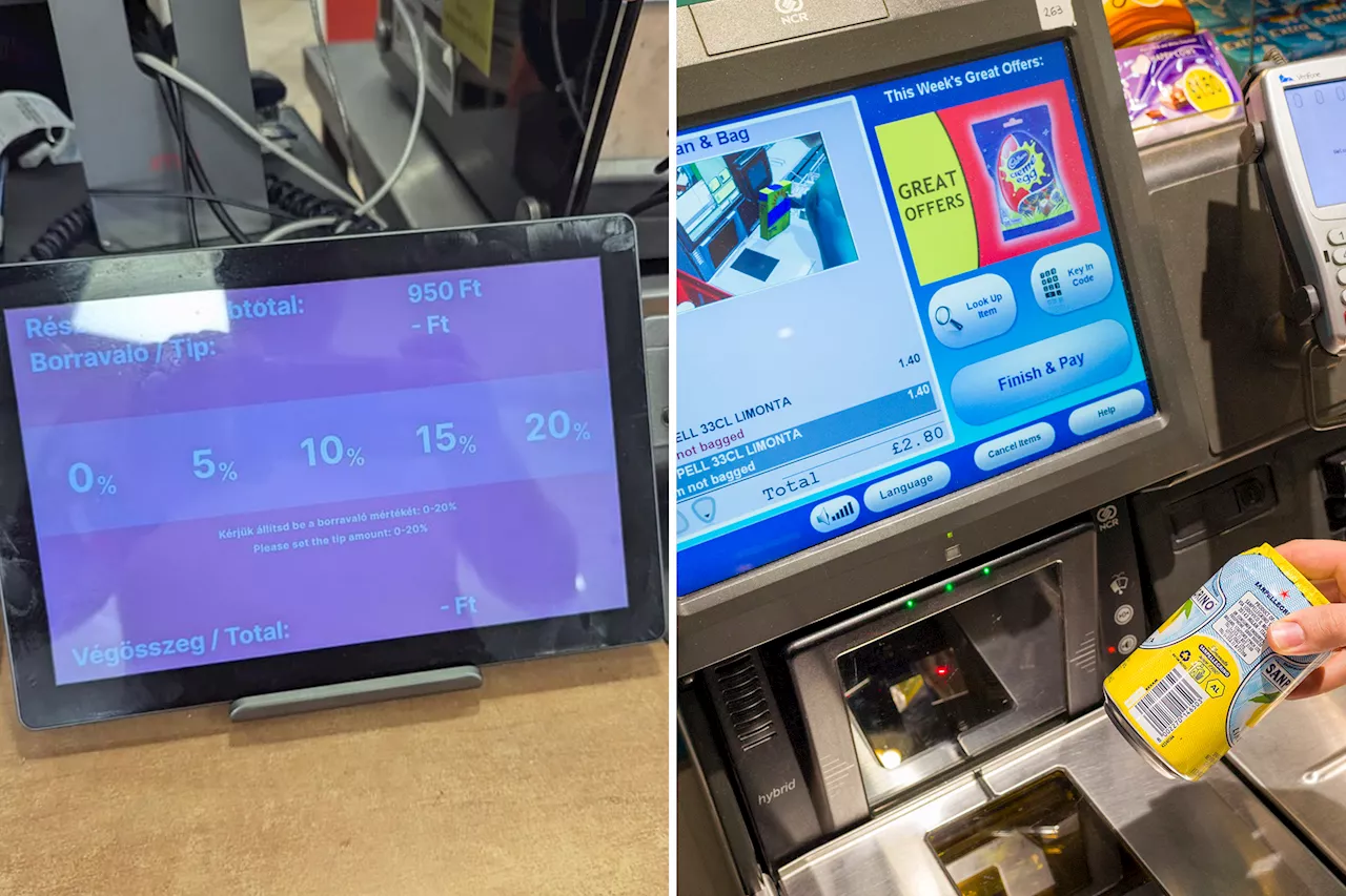 Water park visitor outraged by tip demand at self-serve kiosk: 'It's gone too far'