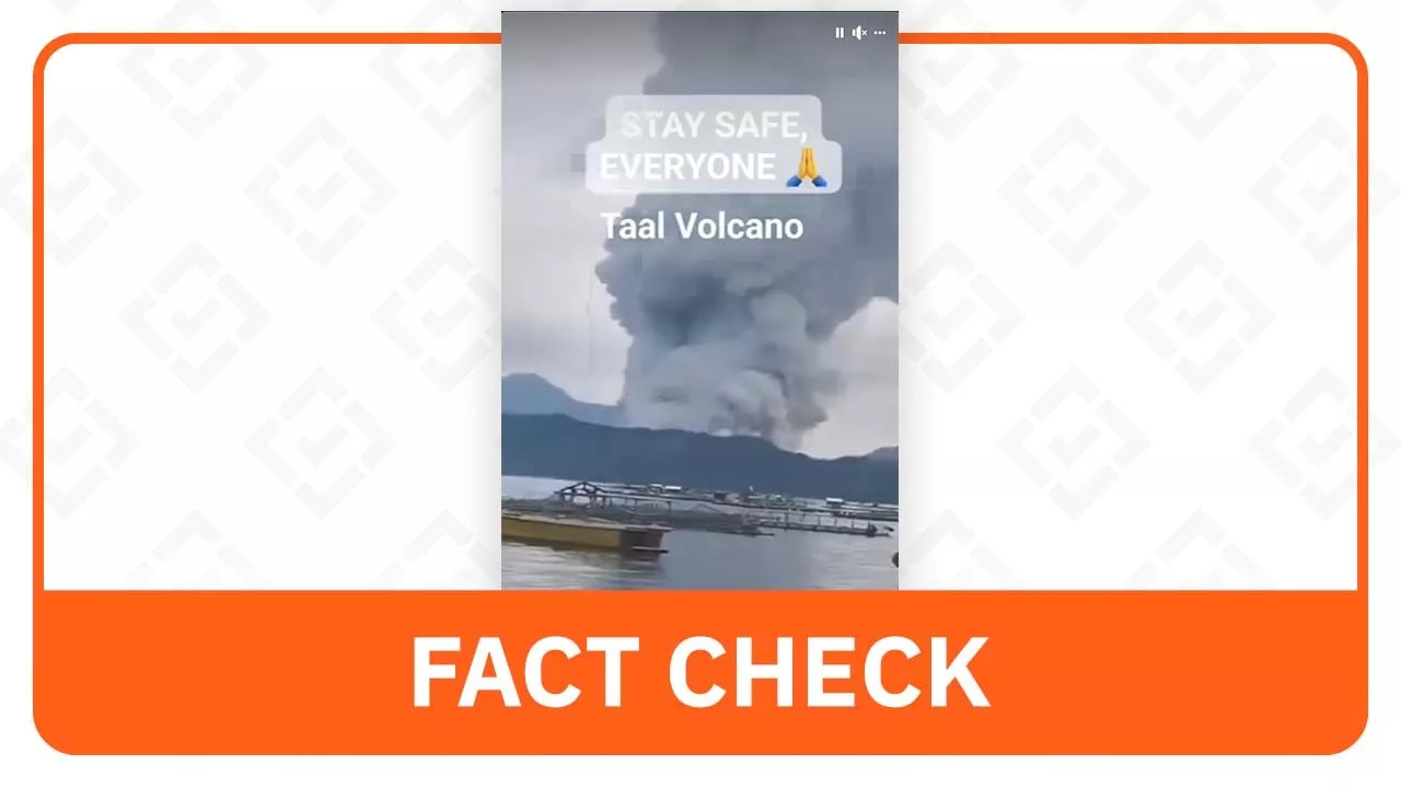 FACT CHECK: Old Taal Volcano video resurfaces amid vog in nearby areas