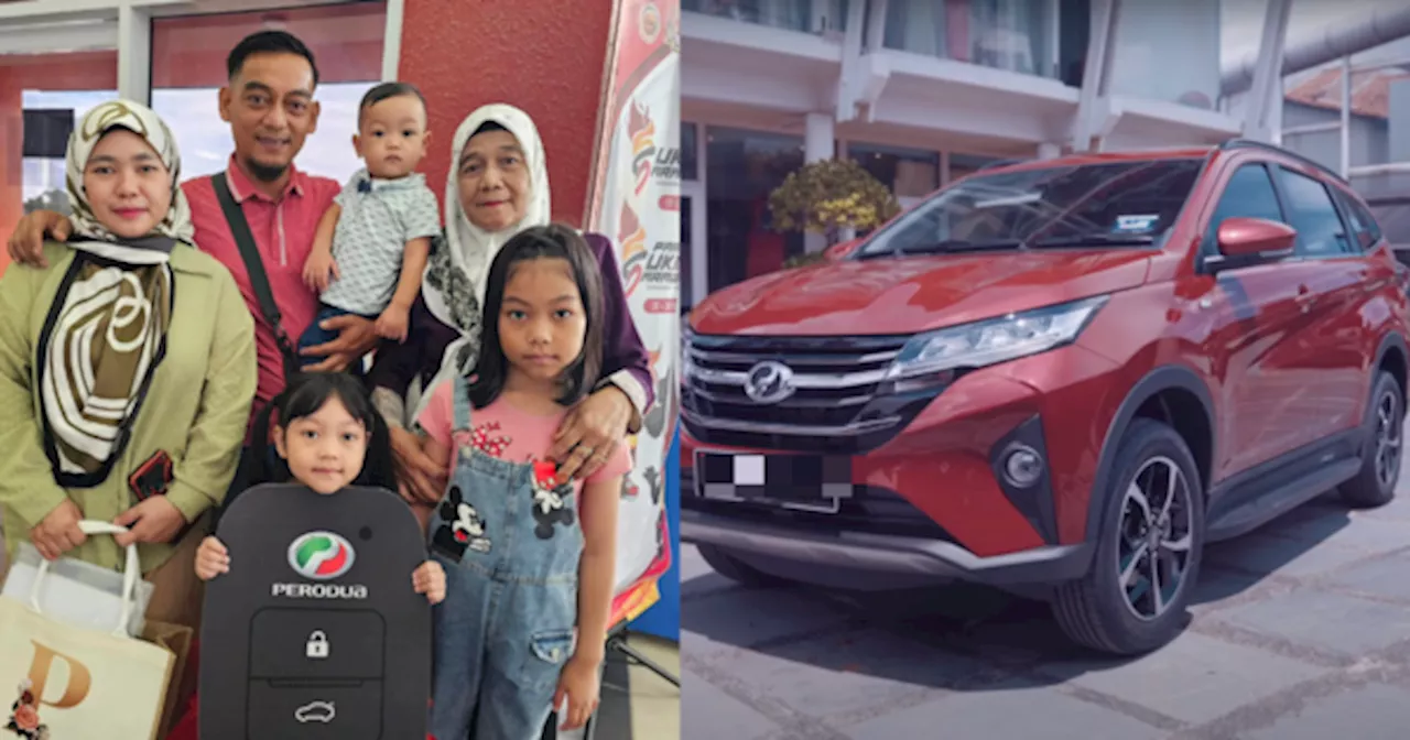 Anak 5 Tahun Menang Cabutan Bertuah Kereta Perodua Aruz - 'Kereta Ini Akan Membantu Kami'