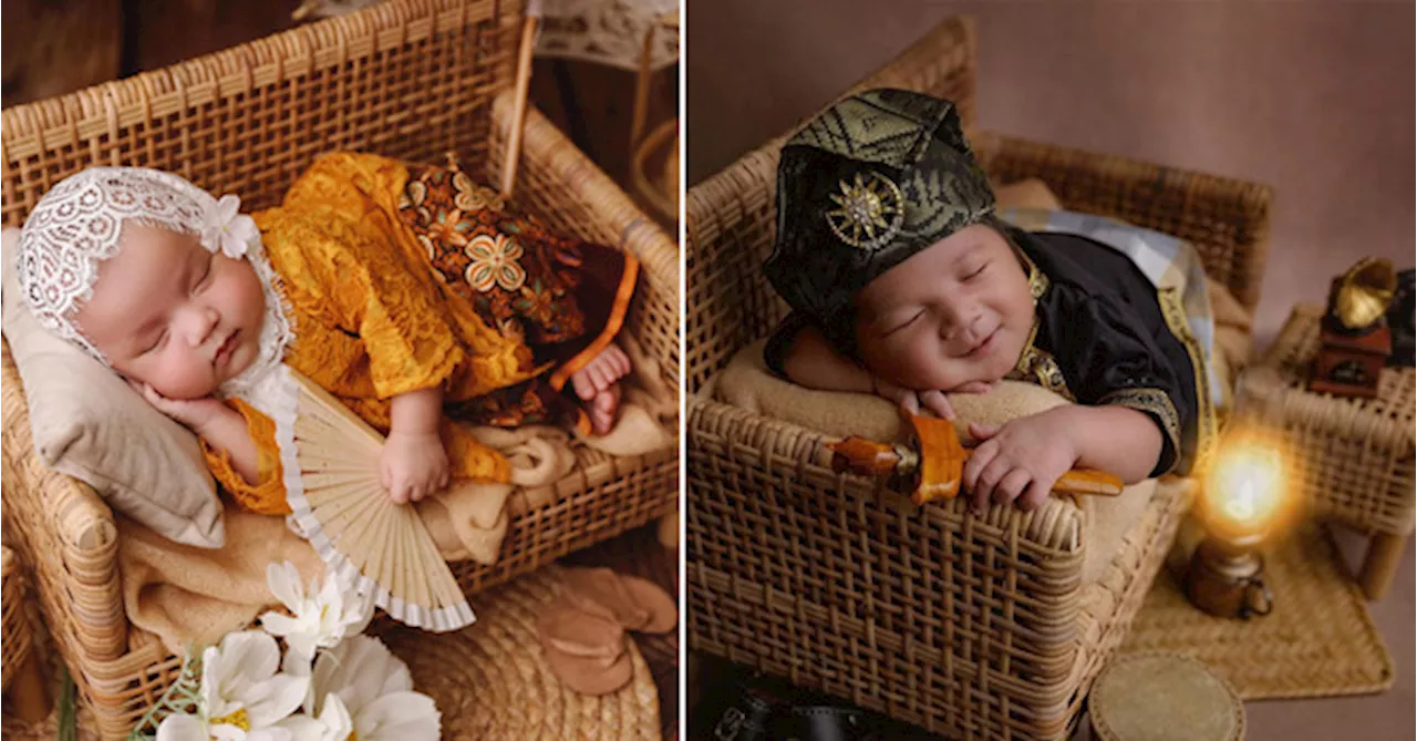 Newborn Photographer Creates Adorable Themed Shoots With Kebayas & Malay Warrior Outfits