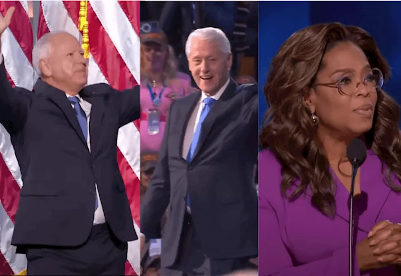 Discursos de Tim Walz, Bill Clinton e Oprah Winfrey marcam o 3º dia da Convenção Democrata