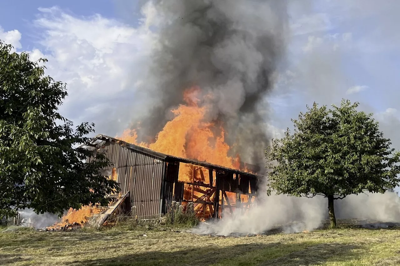 Wenn eine Scheune in Flammen aufgeht