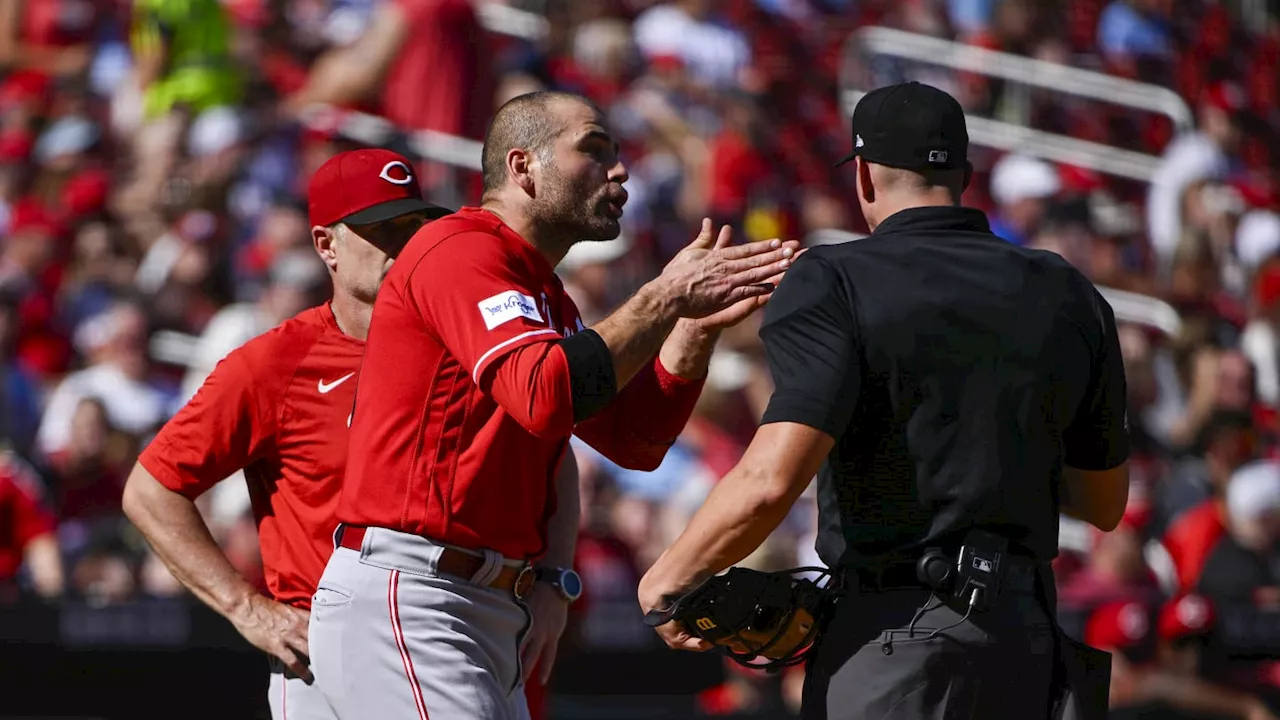 Ump Had Blunt Seven-Word Message After Ending Joey Votto's Last MLB Game on Ejection