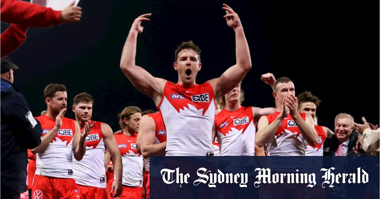 ‘You can’t drink your own bathwater’: Why Swans won’t swallow minor premiership plaudits