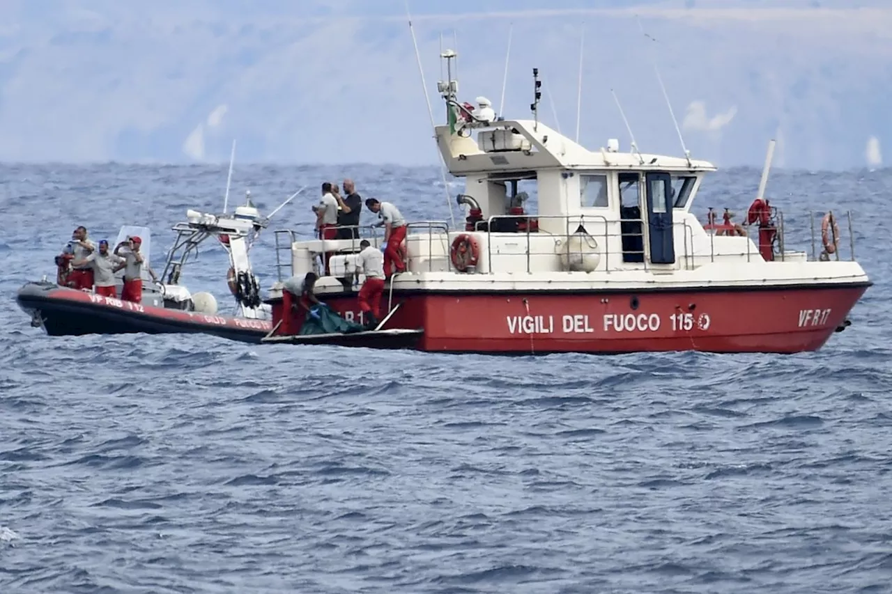 Rescuers recover fifth body from sunken superyacht off Sicily; 1 woman still missing