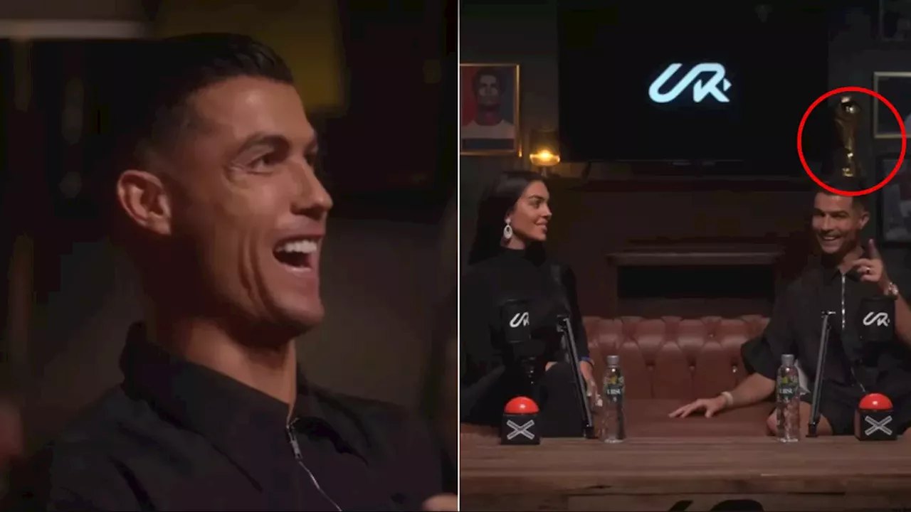 Fans spot something that 'shouldn't be there' in Cristiano Ronaldo's YouTube set but there's a catch