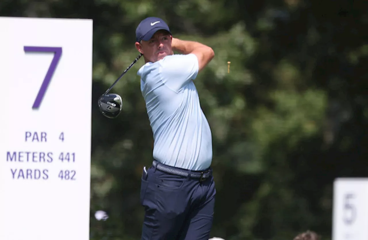 Play suspended at BMW Championship with McIlroy three off Bradley's lead