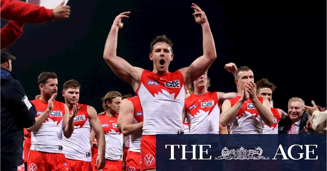 ‘You can’t drink your own bathwater’: Why Swans won’t swallow minor premiership plaudits