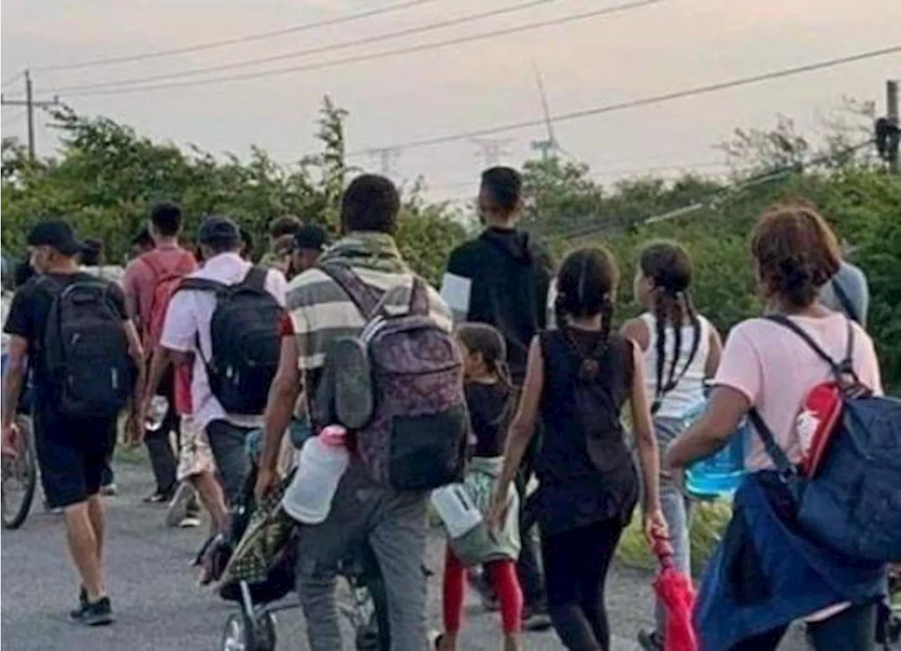 Caravana migrante llega a Veracruz; llevan un mes caminando