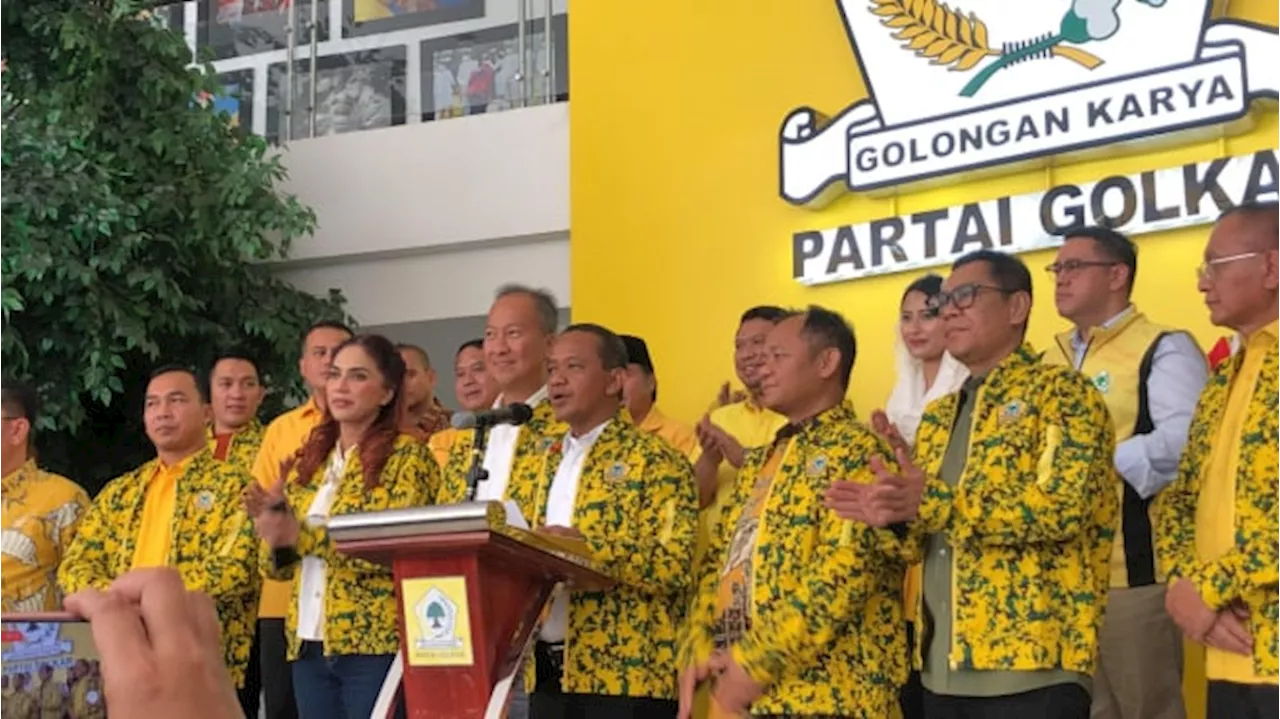 Bahlil Umumkan Agus Gumiwang Kartasasmita jadi Ketua Dewan Pembina Golkar