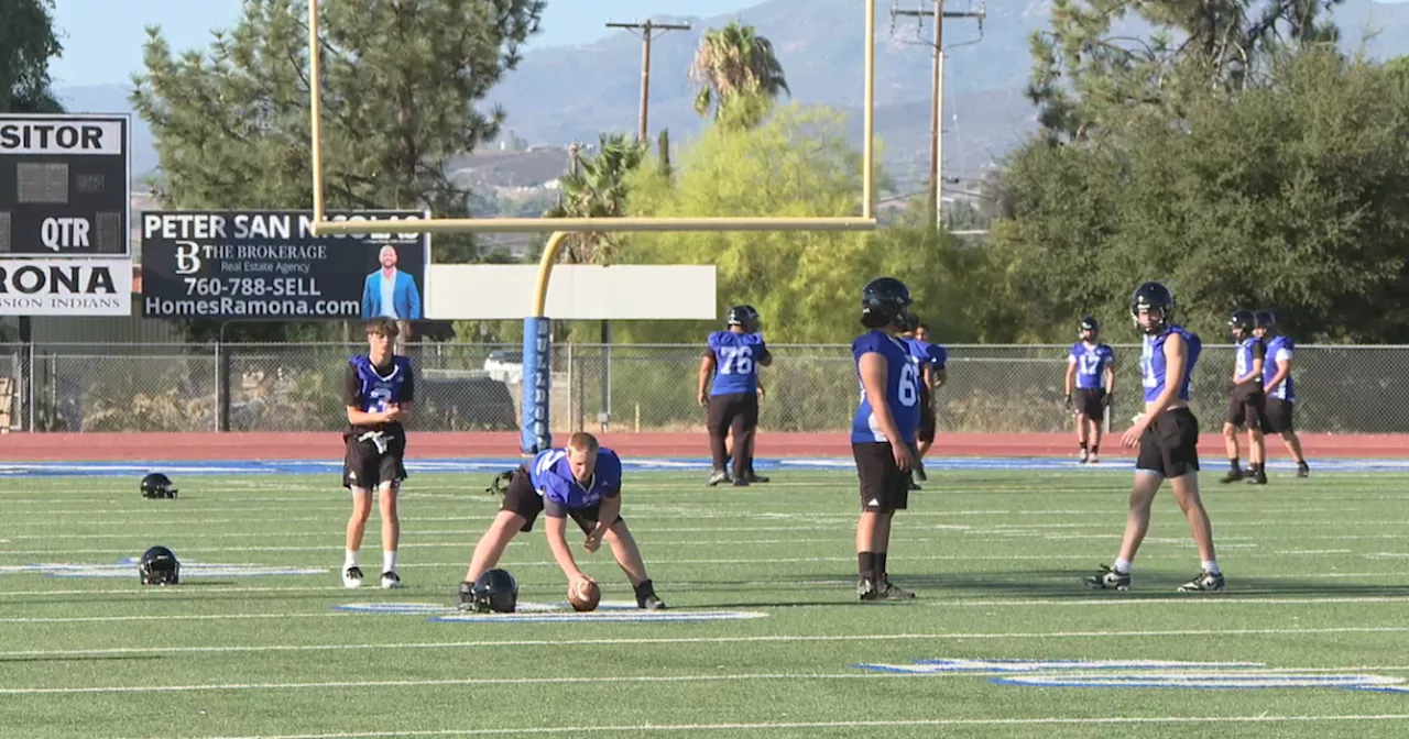 Ramona High School football adjusting to new CIF regulations and heat policy