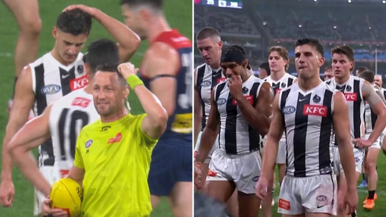 AFL match stopped with 10 minutes remaining in last quarter amid Melbourne lightning