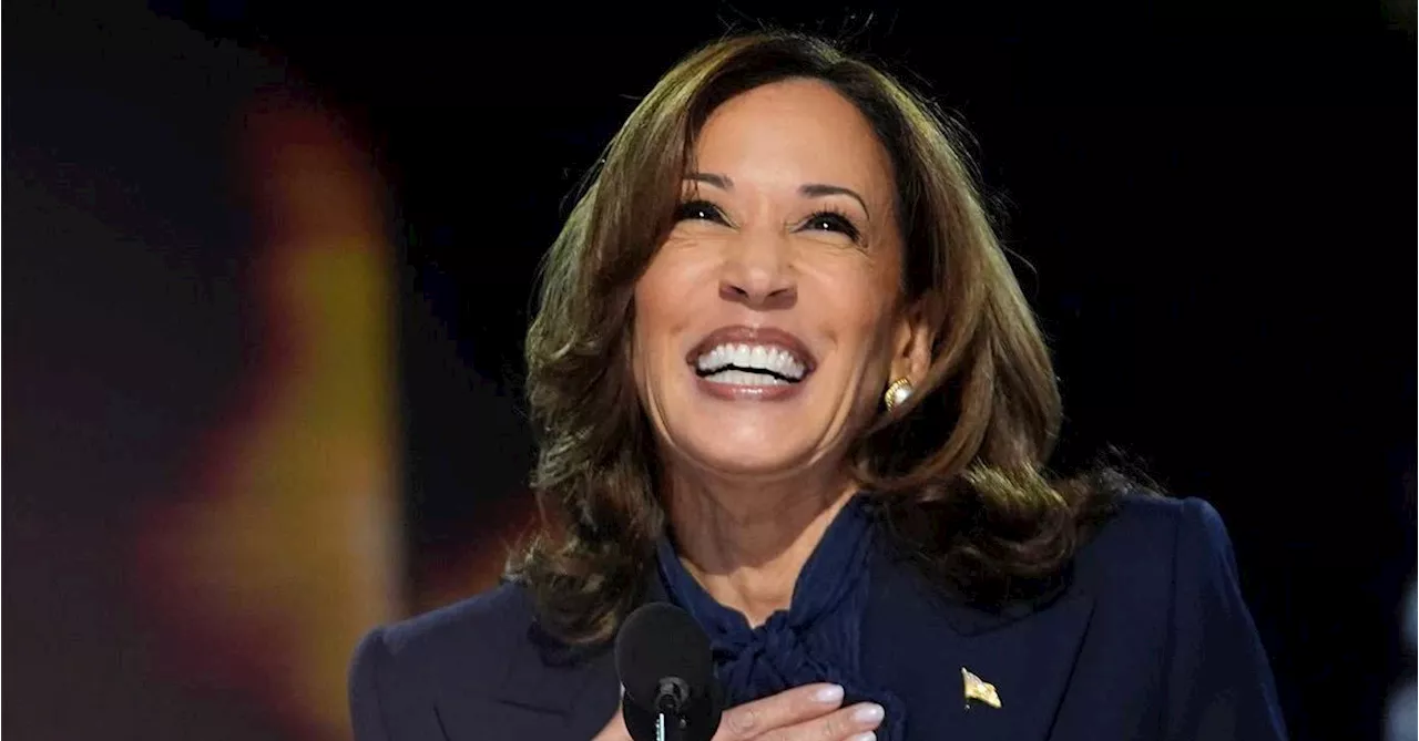 Kamala Harris focuses on her upbringing, steers to the centre in joyful DNC speech