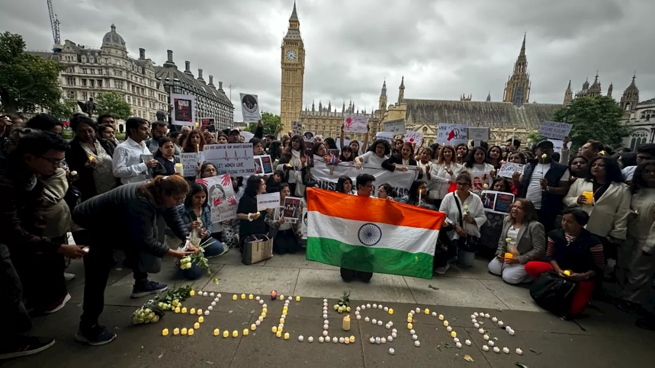 कोलकाता कांड: दुनियाभर में उठ रही न्याय की मांग, लंदन में भी सड़कों पर डॉक्टर