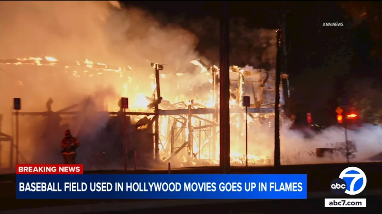 Historic baseball field featured in 'A League of Their Own' burns down in Ontario