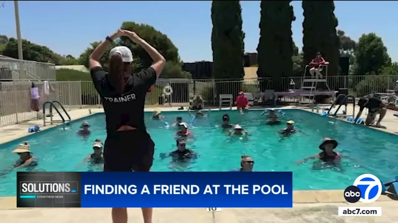 Senior-citizen members of aquatic program at YMCA in Newport Beach build community ties beyond pool