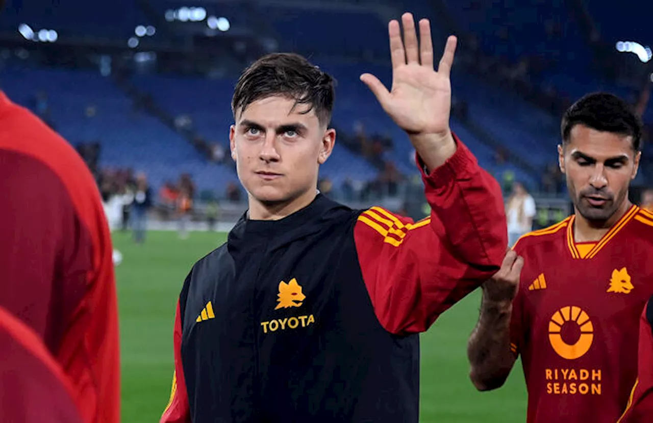 Roma: esultanza social per Dybala, l'argentino a Trigoria