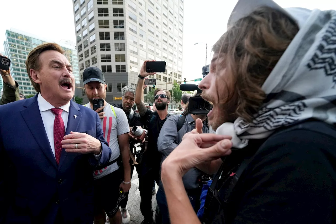 Watch a disguised MyPillow CEO Mike Lindell argue with a 12-year-old at DNC